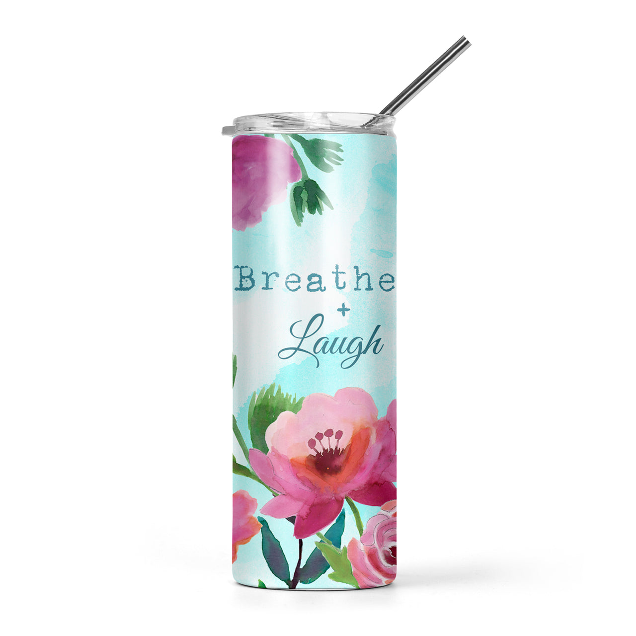20 oz Skinny Tumbler - Breathe