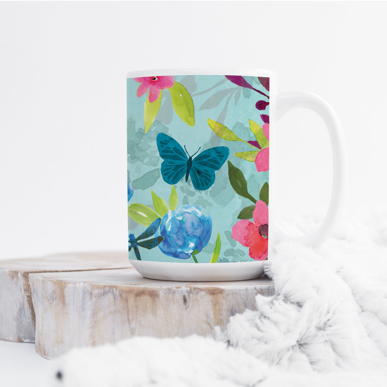 Blue Butterfly Mug