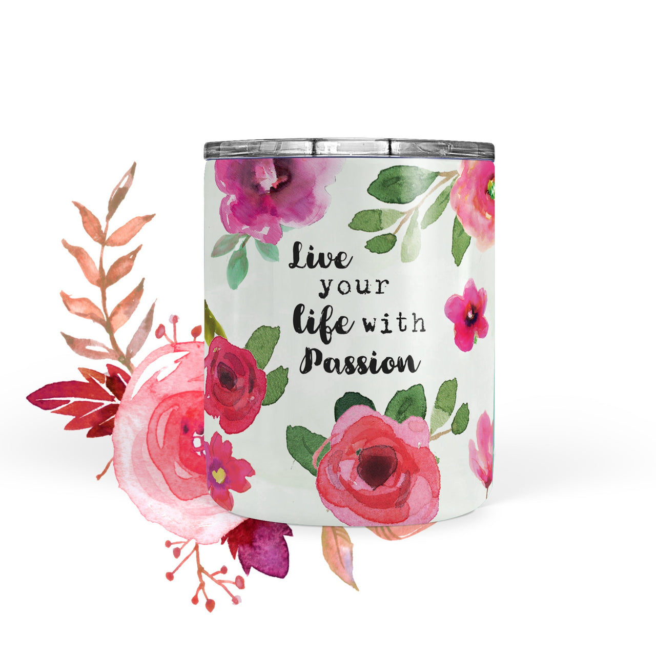 10 oz Stainless Steel Tumbler - Passion