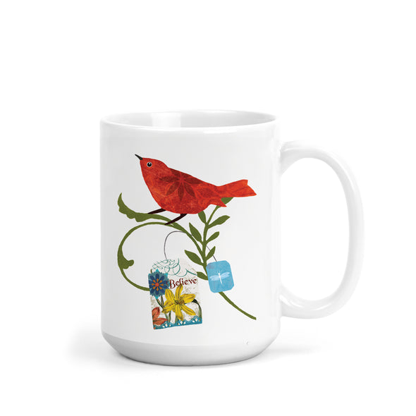Believe - Red Bird Mug